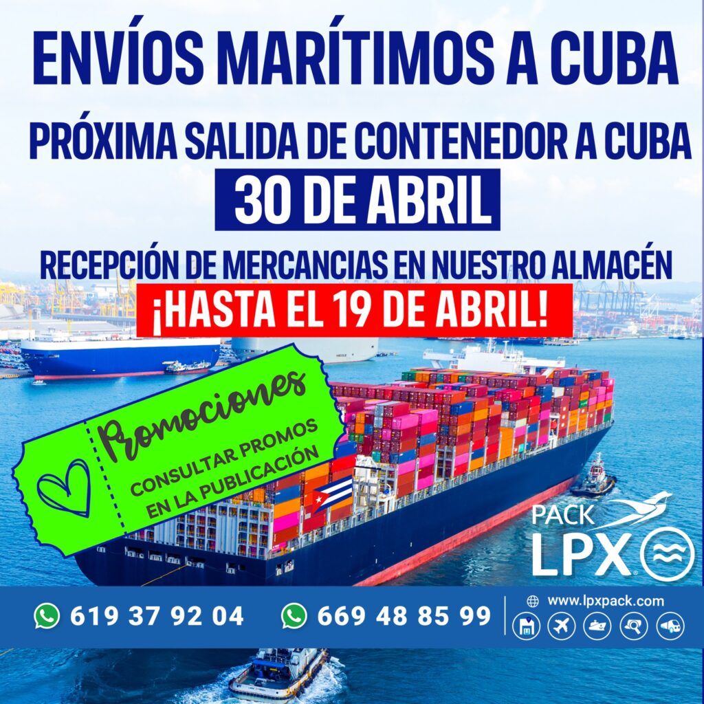 envios maritimos a cuba lpx pack