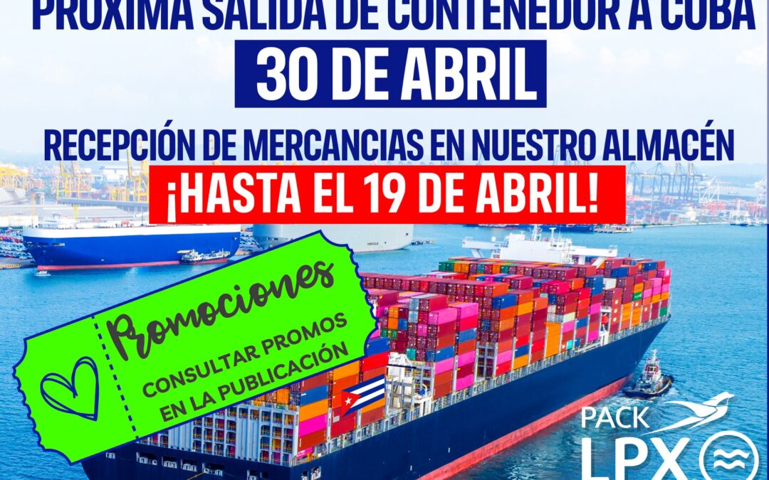Envíos marítimos a Cuba – Promociones