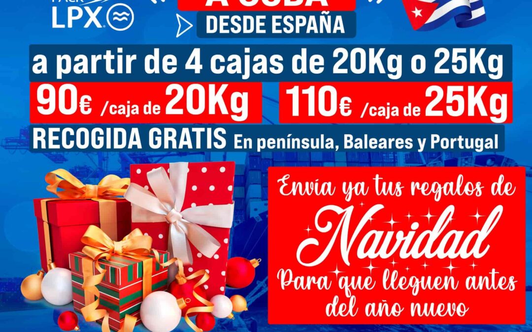 Envíos marítimos a Cuba – Promoción Navidad 2024