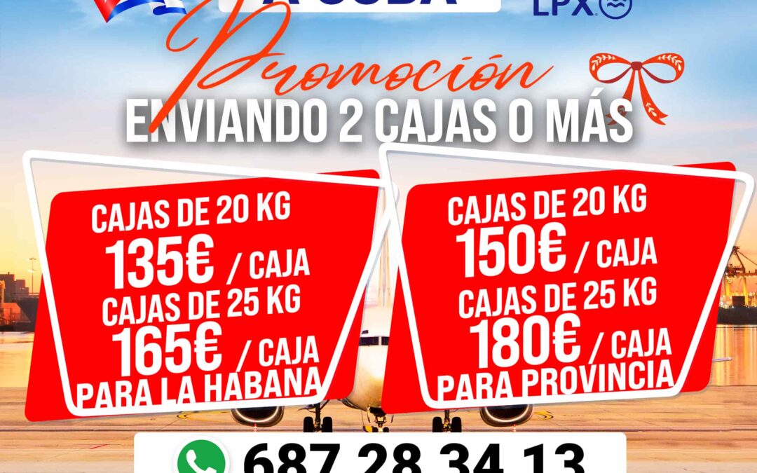 Envíos Aéreos a Cuba – Promoción
