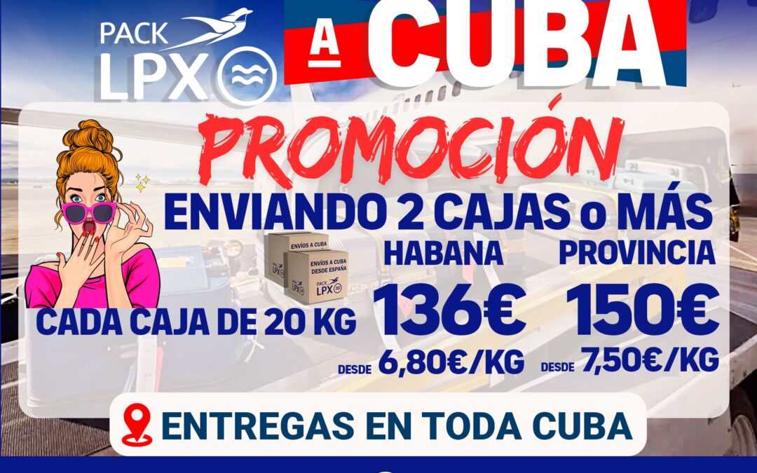 Envíos aéreos a Cuba