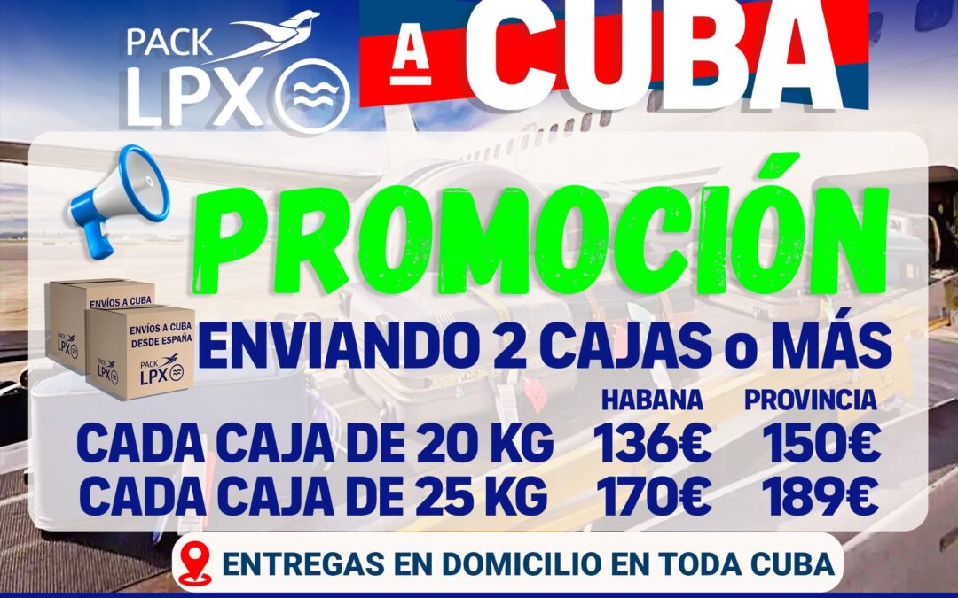 Envíos Aéreos a Cuba Promoción Junio
